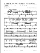 A Paris dans chaque faubourg - Maurice Jaubert - Partition - Mélodies